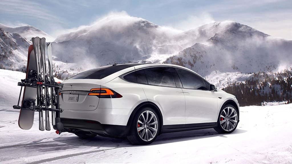 Tesla Model X Met Fietsendrager